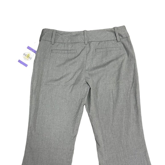 The Limited Cassidy Fit Dress Pants 6L Gray Wide Flare Leg Mid Rise Office Wear - Picture 5 of 12